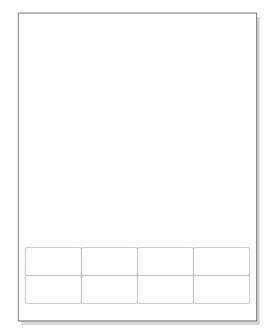 Integrated Label Form 8 Labels 2 x 1
