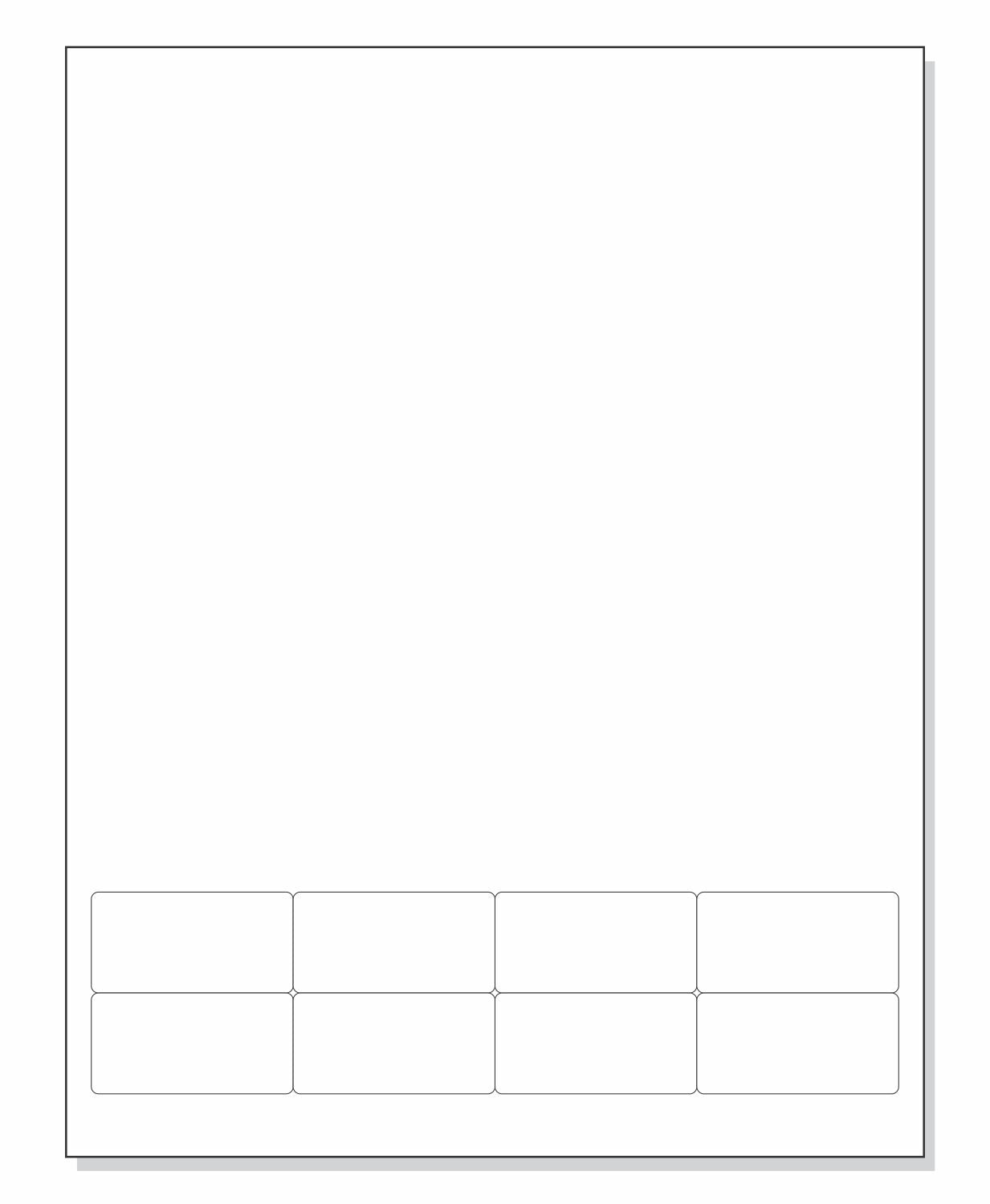 Integrated Label Form, 8 Labels, 2 x 1"
