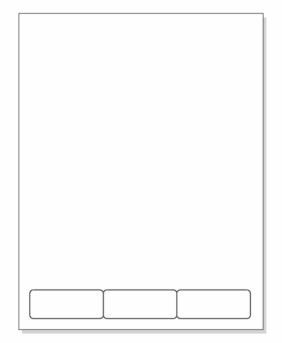 Integrated Label Form 3 Labels 2.5 x 1