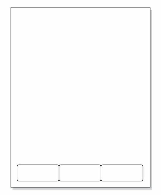 Integrated Label Form 3 Labels 2.5 x 1