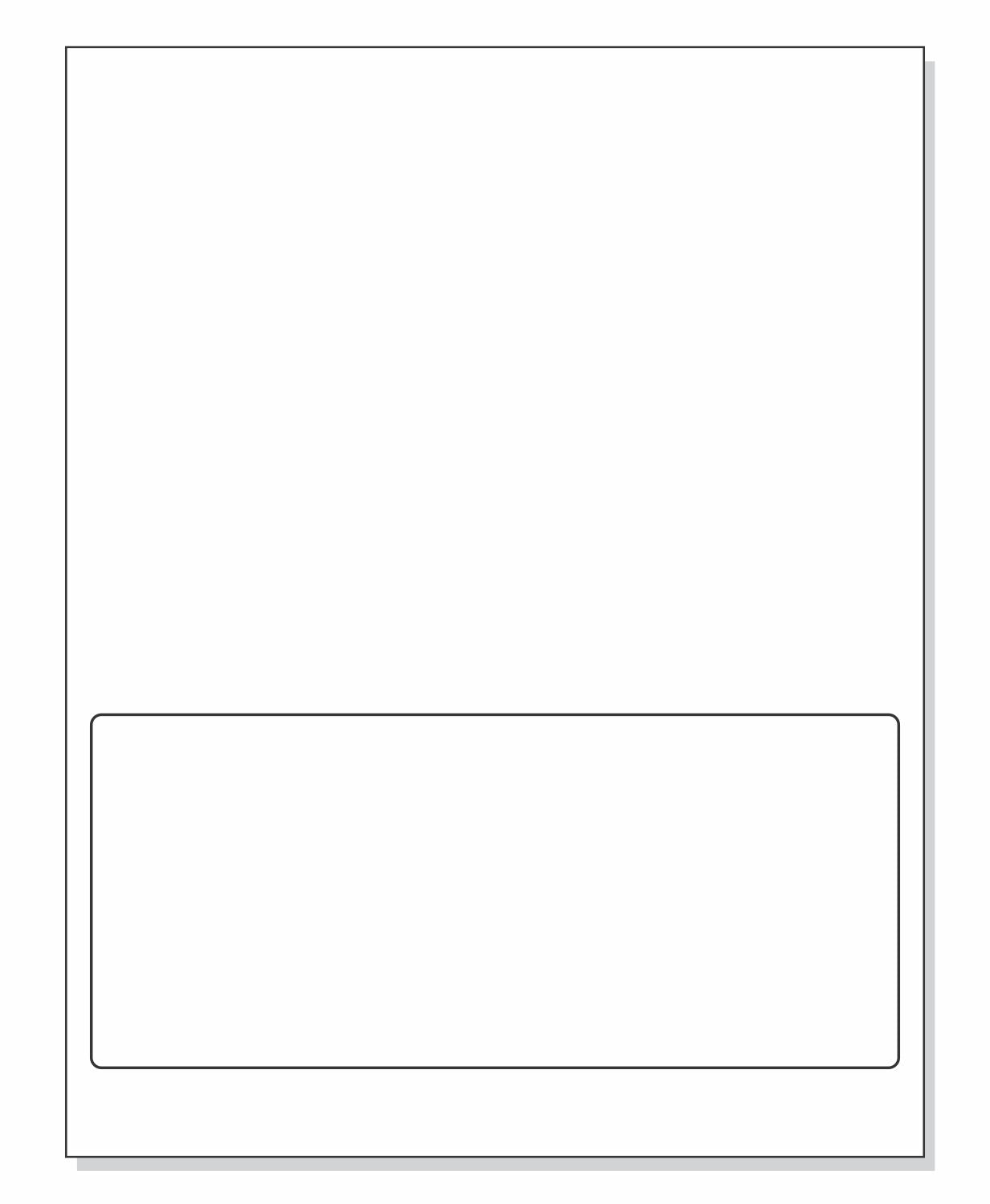 Integrated Label Form, 1 Label, 8 x 3.5"