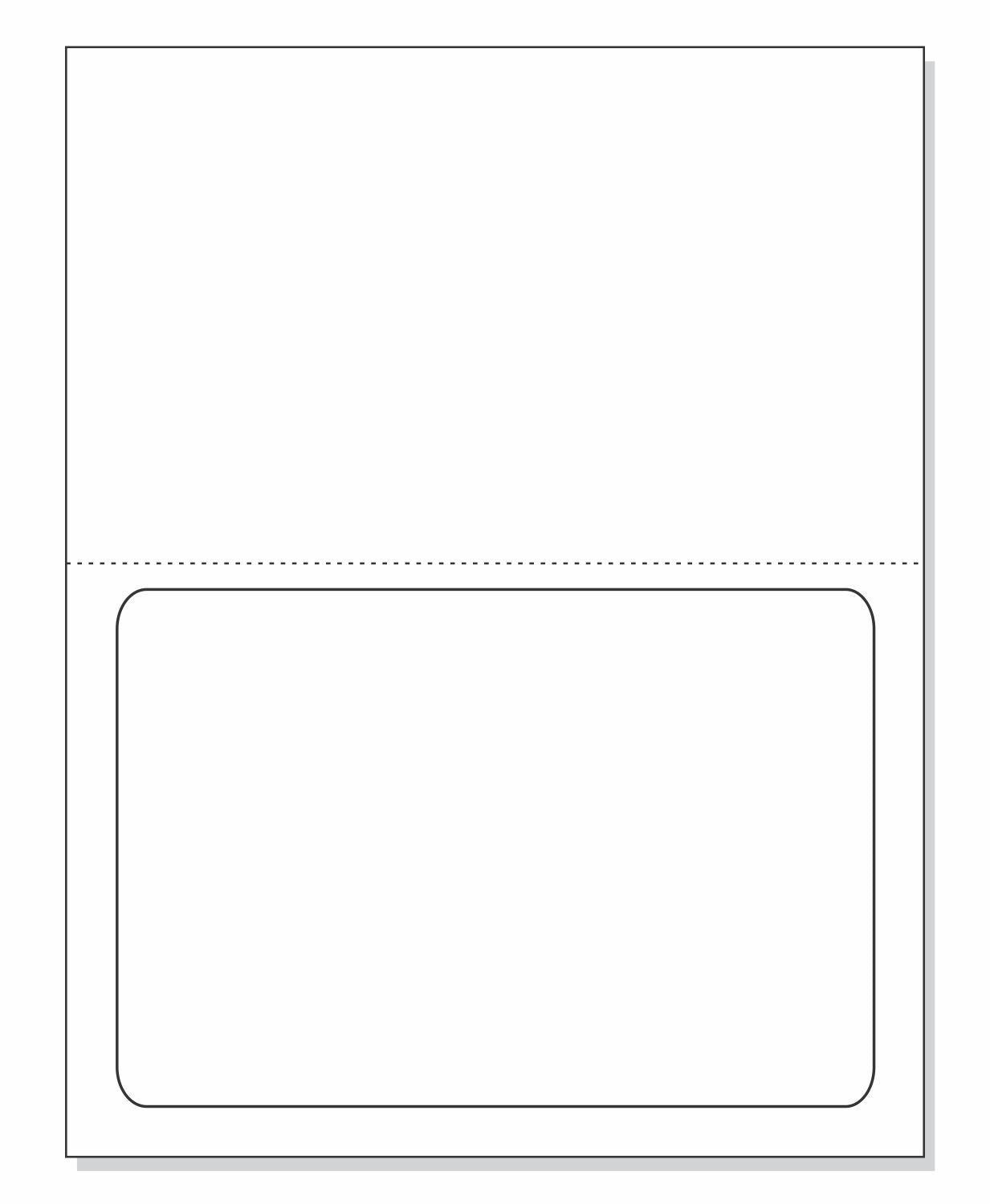 Integrated Label Form 1 Label 7.5 x 5-1/8