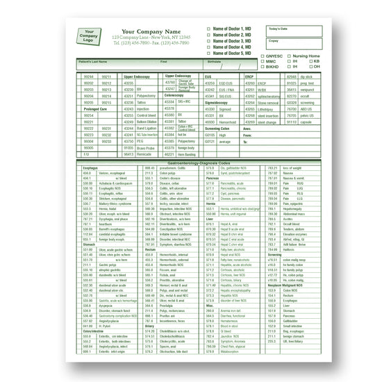8-1/2 x 11" Super Bill Form
