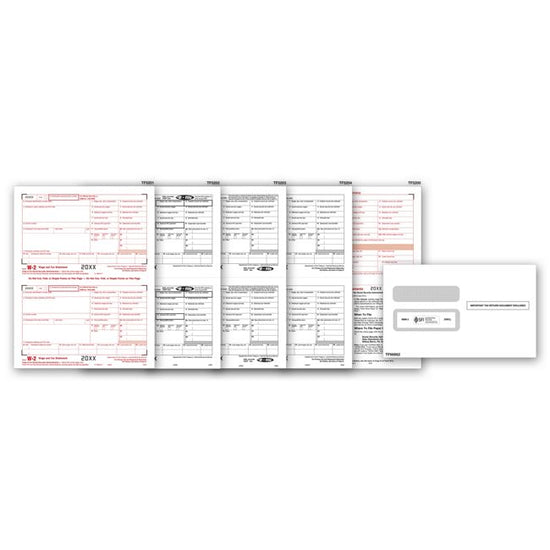 2025 Laser W-2 Set & Envelope Kit, 6-part