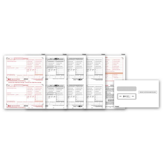 2025Laser W-2 Set & Envelope Kit, 8-part
