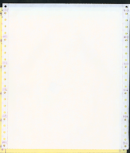9-1/2 x 11" Continuous Paper 15# Color, 2 Part, Side Perfs