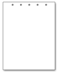 8-1/2"x11" 5 Holes on Top, White Paper