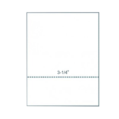 8-1/2 x 11" 24# Perforated Paper, 1 perf @ 3-1/4" from bottom