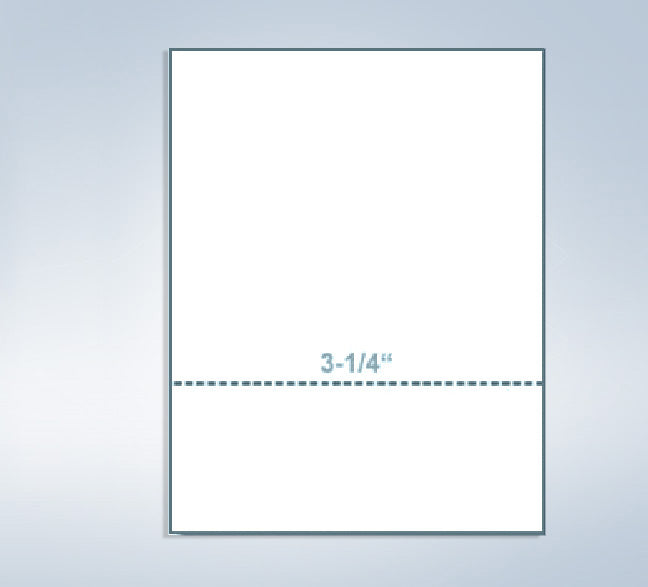 8-1/2 x 11" 24# Perforated Paper, 1 perf @ 3-1/4" from bottom