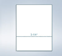 8-1/2 x 11" 20# Perforated Paper, 1 perf @ 3-1/4" from bottom
