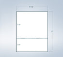 8-1/2 x 11" 20# Perforated Paper, 1 perf @ 3-2/3" from bottom