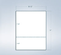 8-1/2 x 11" 24# Perforated Paper, 1 perf @ 3-5/8" from bottom