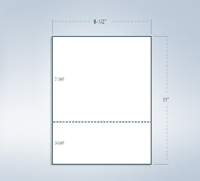 8-1/2 x 11" 24# Perforated Paper, 1 perf @ 3-5/8" from bottom