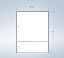 8-1/2 x 11" 24# Perforated Paper, 1 Horz. perf @ 3" from bottom