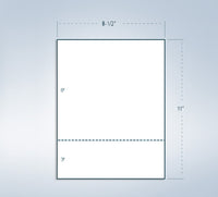 8-1/2 x 11" 24# Perforated Paper, 1 Horz. perf @ 3" from bottom