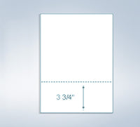 8-1/2 x 11" 20# Perforated Paper, 1 perf @ 3-3/4" from bottom