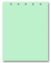 Green Paper With 5 Holes on Top