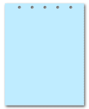 Blue Paper With 5 Holes on Top