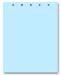 Blue Paper With 5 Holes on Top
