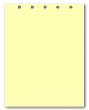 Canary Paper With 5 Holes on Top