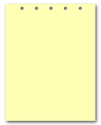 Canary Paper With 5 Holes on Top