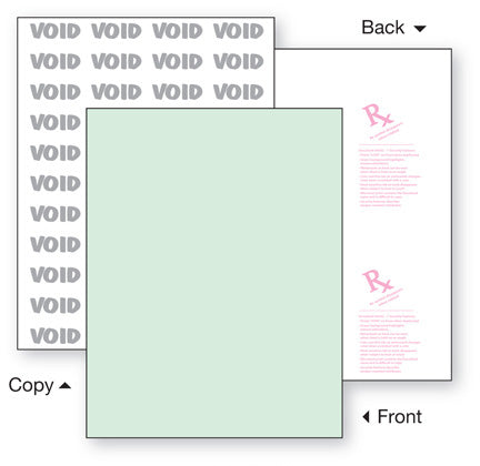 1 Part Security Paper, Green