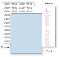 Security Paper,1 Part, Blue