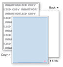 Security Paper,1 Part, Blue