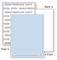 Security Paper,1 Part, Blue