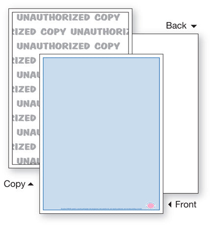 Security Paper,1 Part, Blue
