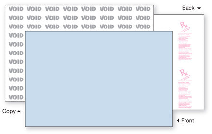 Security Paper,1 Part, Blue
