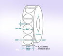 1" Round Translucent Wafer Seals, for Small Boxes & Envelopes