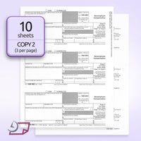 "New" 1099-NEC Forms for 2025, 4-Part  Tax Forms,  vendor kit of 15 Forms & Envelopes.