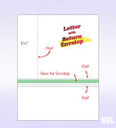 8-1/2" x 11" Blank Memo Size Form-N-Envelope, Detached w/ Tear off strip