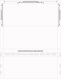 8 1/2″ x 11″  Pressure Seal  Form,  blank,  C Fold