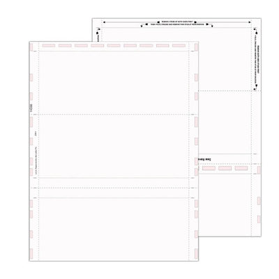 8 1/2″ x 11″ Pressure Seal Form, Blank, C Fold