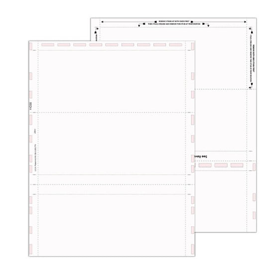 8 1/2″ x 11″ Pressure Seal Form, Blank, C Fold
