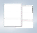 8 1/2″ x 11″  Pressure Seal  Form,  blank,  C Fold