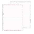 8 1/2″ x 11″ Pressure Seal Form, Blank with Blockouts, V Fold