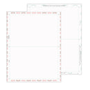 8 1/2″ x 11″ Pressure Seal  Form,blank, with Blockouts, V Fold