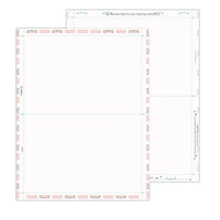 8 1/2″ x 11″ Pressure Seal  Form,blank, with Blockouts, V Fold