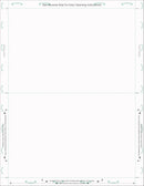 8 1/2″ x 11″ Pressure Seal Form, Blank with Blockouts, V Fold