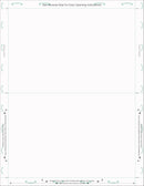 8 1/2″ x 11″ Pressure Seal  Form,blank, with Blockouts, V Fold