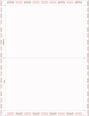 8 1/2″ x 11″ Pressure Seal Form, Blank with Blockouts, V Fold