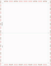8 1/2″ x 11″ Pressure Seal Form, Blank with Blockouts, V Fold