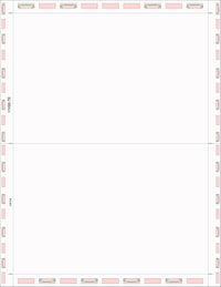 8 1/2″ x 11″ Pressure Seal  Form,blank, with Blockouts, V Fold