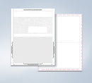 8 1/2″ x 11″ Pressure Seal  Form,blank, with Blockouts, V Fold