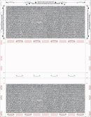 8 1/2″ x 11″ Pressure Seal Security Check Form with Black Void, Z Fold
