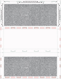 8 1/2″ x 11″ Pressure Seal Security Check Form with Black Void, Z Fold