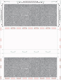 8 1/2″ x 11″ Pressure Seal Security Check Form with Black Void, Z Fold